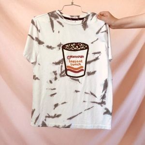 White Tie Dye Graphic Tee